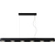 Suspension moderne en aluminium noir LED Norah