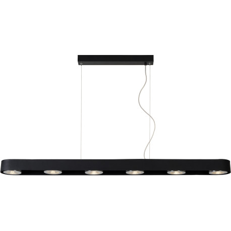 Suspension moderne en aluminium noir LED Norah