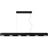 Suspension moderne en aluminium noir LED Norah
