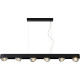 Suspension moderne en aluminium noir LED Norah