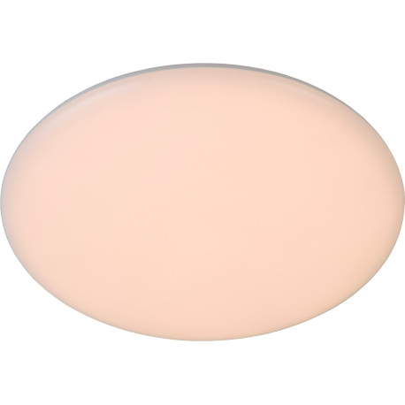 Plafonnier moderne en plastique blanc LED Ø30 cm Olier