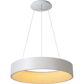 Suspension moderne métal blanc LED Ø60 cm Oli