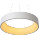 Suspension moderne métal blanc LED Ø60 cm Oli