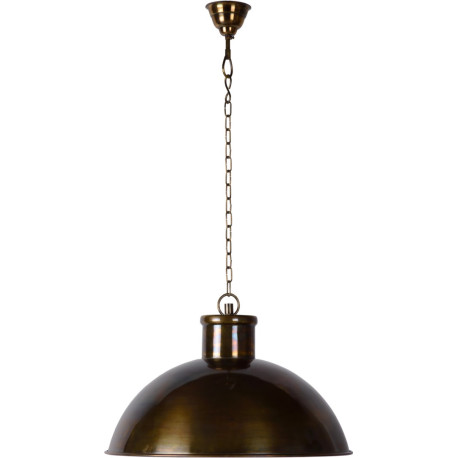 Suspension industrielle acier bronzé Ø50 cm Olga
