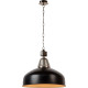 Suspension style industriel métal noir Ø50 cm Odon