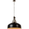 Suspension style industriel métal noir Ø50 cm Odon