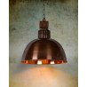 Suspension style industriel métal cuivré Ø35 cm Odon