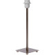 Lampe à poser moderne en métal chromé dépoli H40 cm Odorac