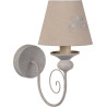 Applique classique en métal taupe Oliva