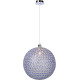 Suspension moderne en métal & acrylique bleu Ø40 cm Olivia