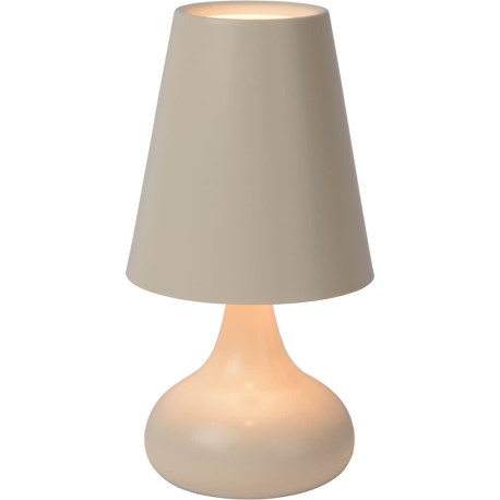 Lampe de table moderne en métal crème Anna