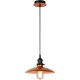 Suspension vintage en métal cuivré Ø25 cm Pascau