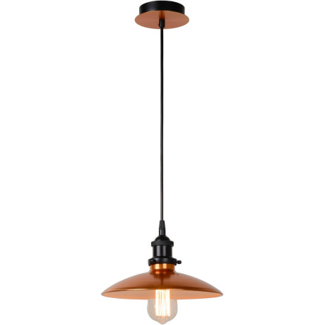 Suspension vintage en métal cuivré Ø25 cm Pascau