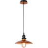 Suspension vintage en métal cuivré Ø25 cm Pascau
