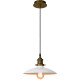 Suspension vintage en métal blanc Ø25 cm Pascau