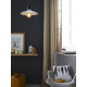Suspension vintage en métal blanc Ø25 cm Pascau