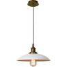 Suspension vintage en métal blanc Ø32 cm Pascau