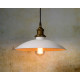 Suspension vintage en métal blanc Ø32 cm Pascau