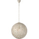 Lustre moderne en métal blanc Ø40 cm Racilia