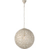 Lustre moderne en métal blanc Ø40 cm Racilia