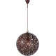 Lustre moderne en métal brun rouillé Ø40 cm Racilia