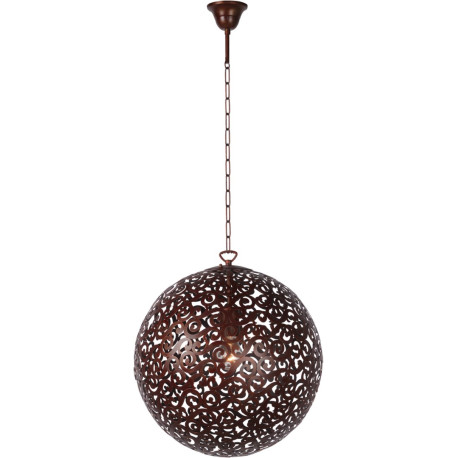 Lustre moderne en métal brun rouillé Ø40 cm Racilia