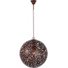 Lustre moderne en métal brun rouillé Ø40 cm Racilia