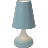 Lampe de table moderne en métal bleu Anna