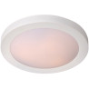 Plafonnier moderne aluminium blanc pour salle de bain Ø35 Sabin