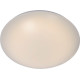 Plafonnier moderne en acier & acrylique blanc LED Ø31 cm Saby