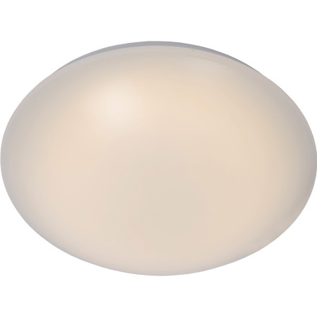 Plafonnier moderne en acier & acrylique blanc LED Ø31 cm Saby