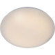 Plafonnier moderne en acier & acrylique blanc LED Ø36 cm Saby