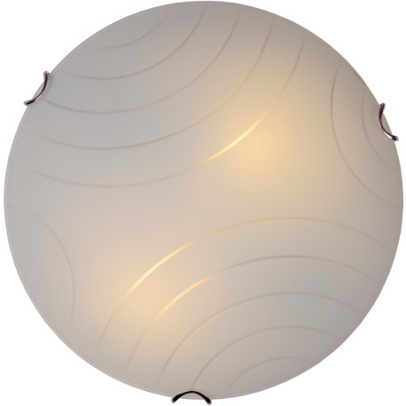 Plafonnier moderne en verre albâtre Ø30 cm Sabas