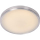 Plafonnier moderne aluminium chromé et acrylique LED Ø30 cm Salva