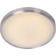 Plafonnier moderne aluminium chromé et acrylique LED Ø35,5 cm Salva