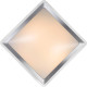 Plafonnier moderne en acrylique chromé pour salle de bain L33,5 cm Salvy
