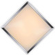 Plafonnier moderne en acrylique chromé pour salle de bain L43,5 cm Salvy