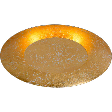 Plafonnier moderne en métal doré LED Ø34,5 cm Sanz