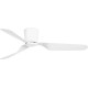 Ventilateur de plafond en acier et acrylique blanc Ø132 cm Pumba