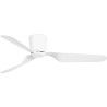 Ventilateur de plafond en acier et acrylique blanc Ø132 cm Pumba