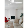 Ventilateur de plafond en acier et acrylique blanc Ø132 cm Pumba