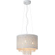 Lustre oriental en métal blanc Ø31 cm Ralïa