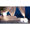 Boule lumineuse avec accroche orange Ø40 cm Tara
