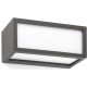 Applique extérieure moderne en aluminium gris 11x25 cm Ursa