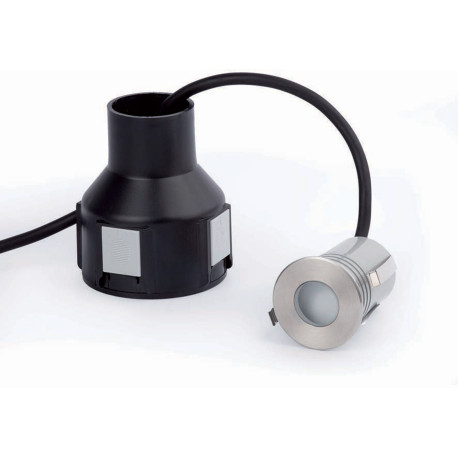 Spot encastrable en acier inoxydable LED Ø8 cm Verena