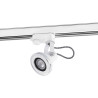 Spot sur rail design en métal blanc LED Saah