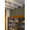 Spot sur rail design en métal blanc LED Saah