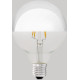 Ampoule décorative argent LED E27 4W Ø9,5 cm 400Lm