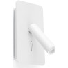 Applique moderne en acier et aluminium blanc LED Anna