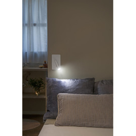 Applique moderne en acier et aluminium blanc LED Anna